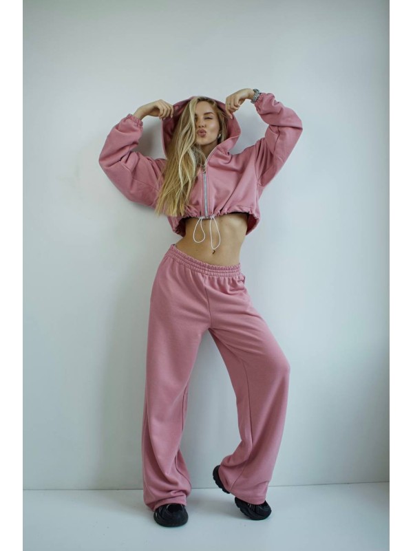 Жіночий спортивний костюм рожевого кольору 34679