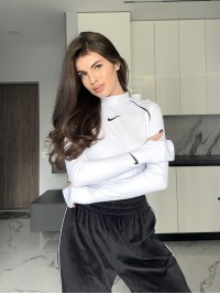 Базовий спортивний боді бiлого кольору 34686