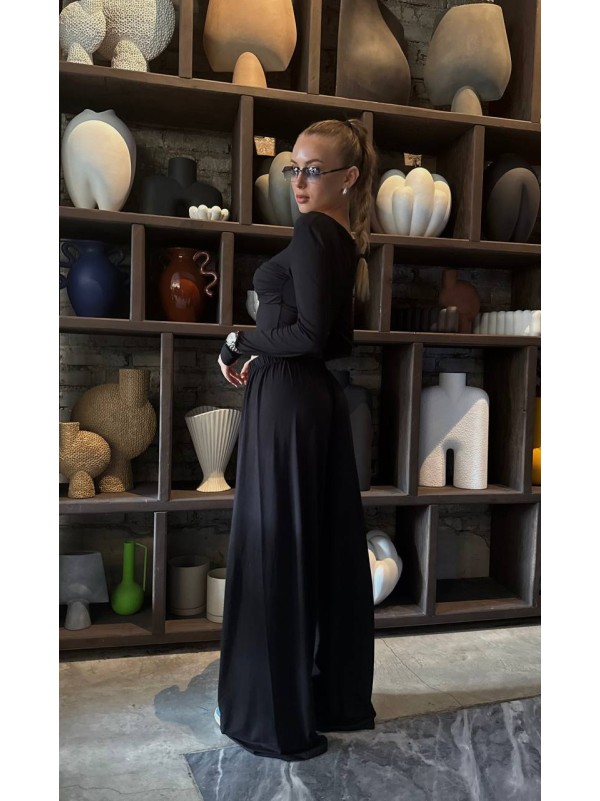 Жiночiй прогулянковий костюм чорного кольору 34709