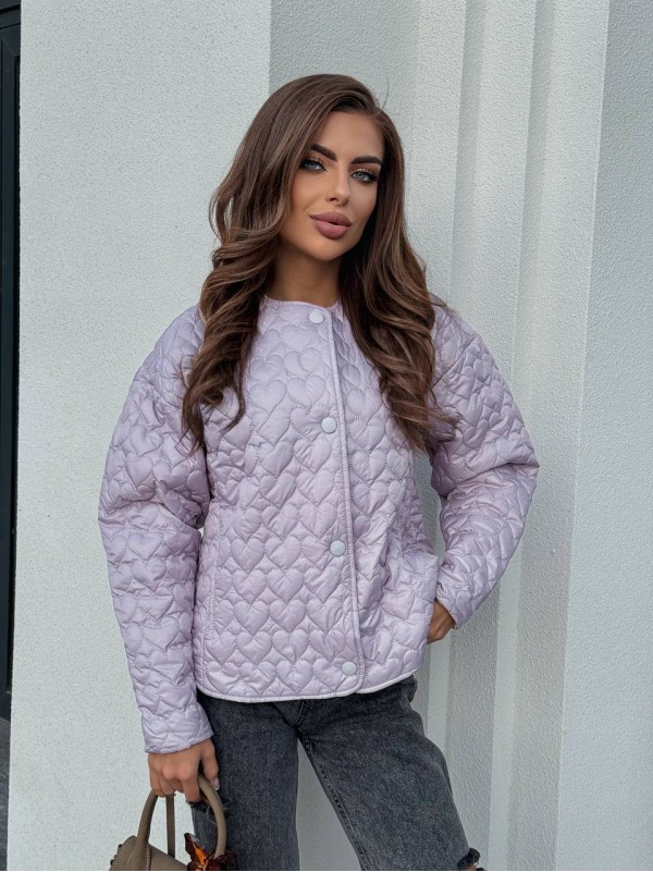 Жіноча легка куртка лiлового кольору 34724