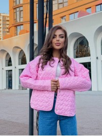Жіноча легка куртка рожевого кольору 34727