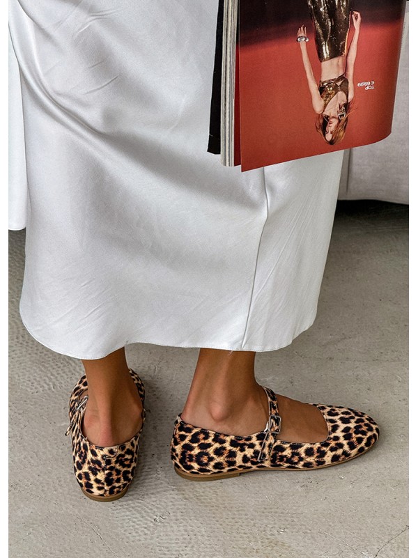 Жіночі шкіряні леопардові туфлі 34795