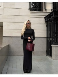 Жіноча сукня максі чорного кольору 34819