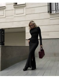 Жіноча сукня максі чорного кольору 34819