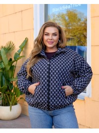 Жіноча базова куртка чорного кольору 34880