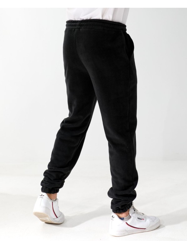 Чоловiчi спортивнi штани з флiсу чорного кольору 34960