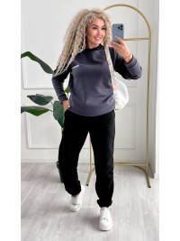Жіночий телий костюм графiтового кольору 34965