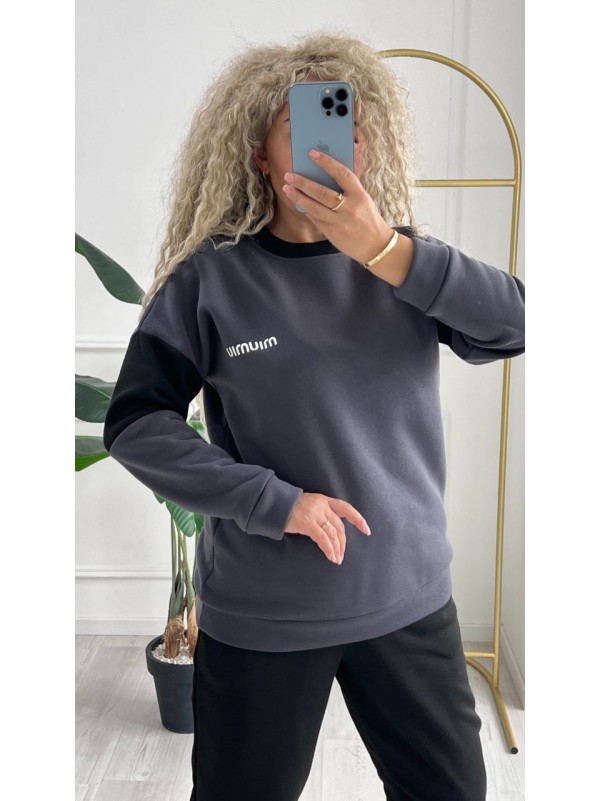 Жіночий телий костюм графiтового кольору 34965