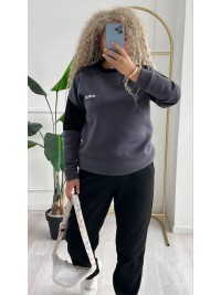 Жіночий телий костюм графiтового кольору 34965