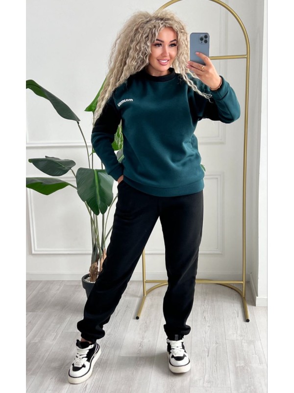 Жіночий телий костюм зеленого кольору 34967