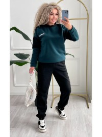 Жіночий телий костюм зеленого кольору 34967