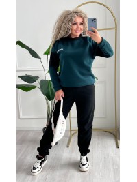 Жіночий телий костюм зеленого кольору 34967