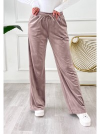 Жiночi велюровi штани бежевого кольору 34997