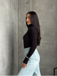 Жіночий термогольф чорного кольору 35016