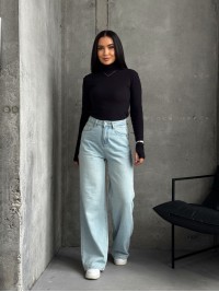 Жіночий термогольф чорного кольору 35016