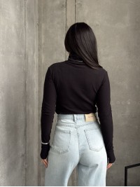 Жіночий термогольф чорного кольору 35016