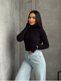 Жіночий термогольф чорного кольору 35016