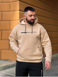 Теплий чоловічий костюм бежевого кольору 35069