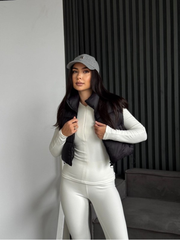 Жіночий термо-костюм молочного кольору 35337