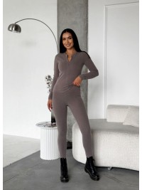 Жіночий термо-костюм кавового кольору 35338