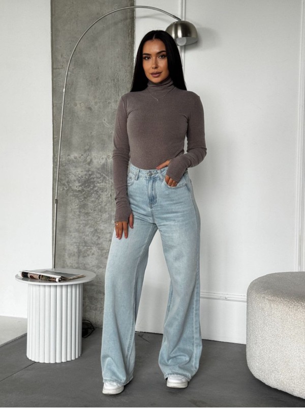 Жіночий термогольф кавового кольору 35383