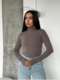 Жіночий термогольф кавового кольору 35383