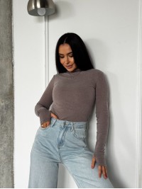 Жіночий термогольф кавового кольору 35383