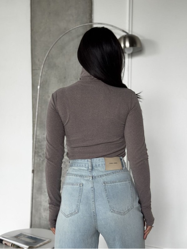 Жіночий термогольф кавового кольору 35383