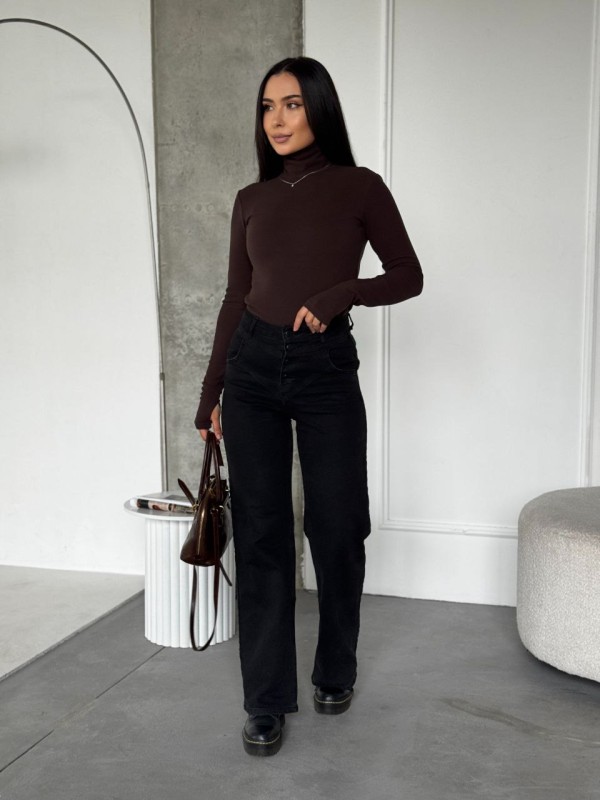 Жіночий термогольф коричневого кольору 35384