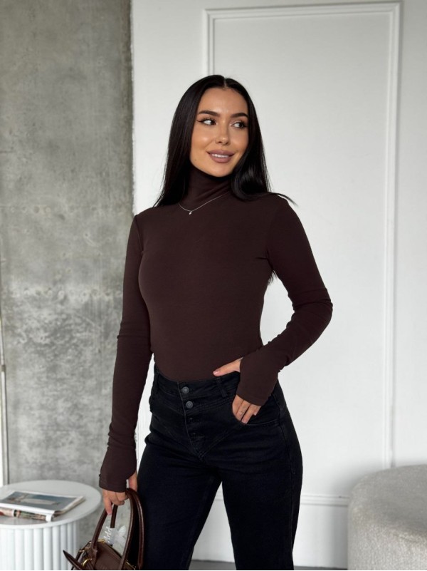 Жіночий термогольф коричневого кольору 35384