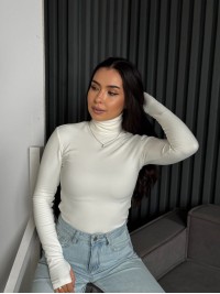 Жіночий термогольф молочного кольору 35385