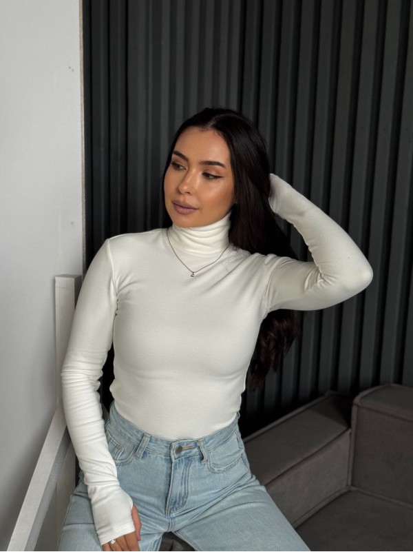 Жіночий термогольф молочного кольору 35385