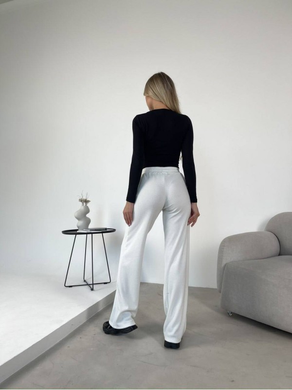 Жiночi ангоровi штани молочного кольору 35401