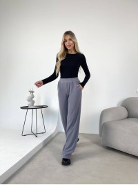 Жiночi ангоровi штани графiтового кольору 35402