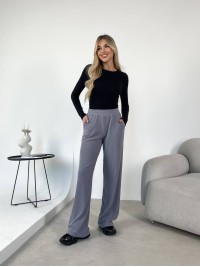 Жiночi ангоровi штани графiтового кольору 35402