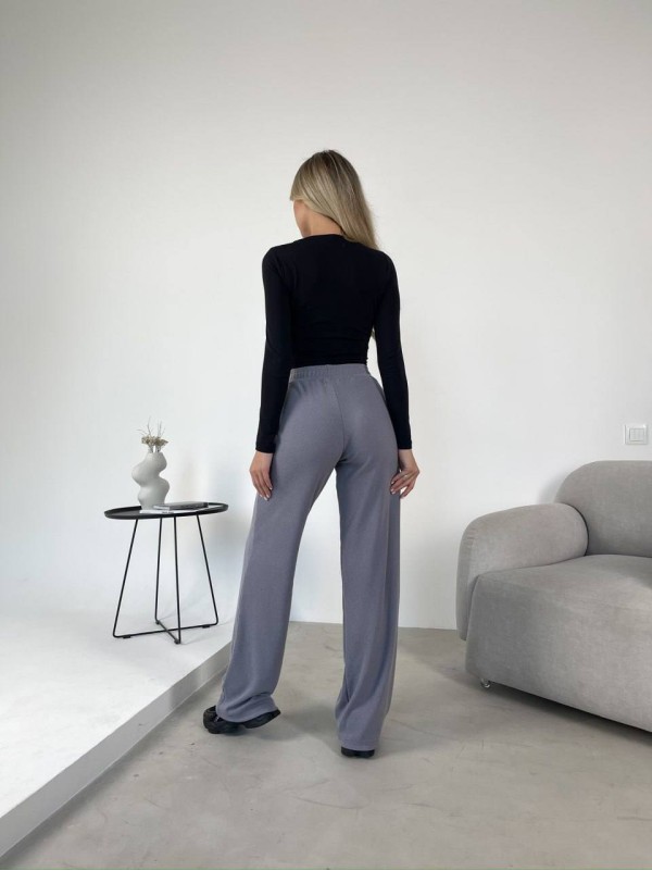 Жiночi ангоровi штани графiтового кольору 35402