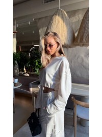 Жіночий костюм джогери+худi бiлого кольору 35415