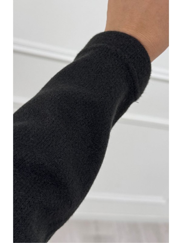 Теплий жiночий костюм чорного кольору 35459