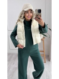 Теплий жiночий костюм смарагдового кольору 35461