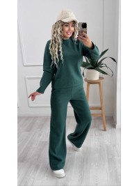 Теплий жiночий костюм смарагдового кольору 35461