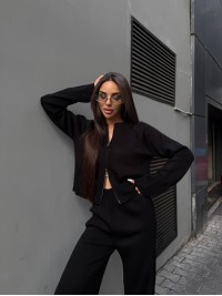 Унiверсальний жiночий костюм 2-ка чорного кольору 35463