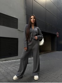 Унiверсальний жiночий костюм 2-ка графiтового кольору 35465