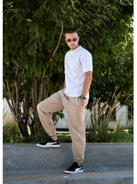 Чоловічі кросівки з натуральної шкіри чорного кольору 35544