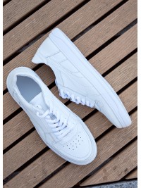 Чоловічі кросівки з натуральної шкіри білого кольору 35545