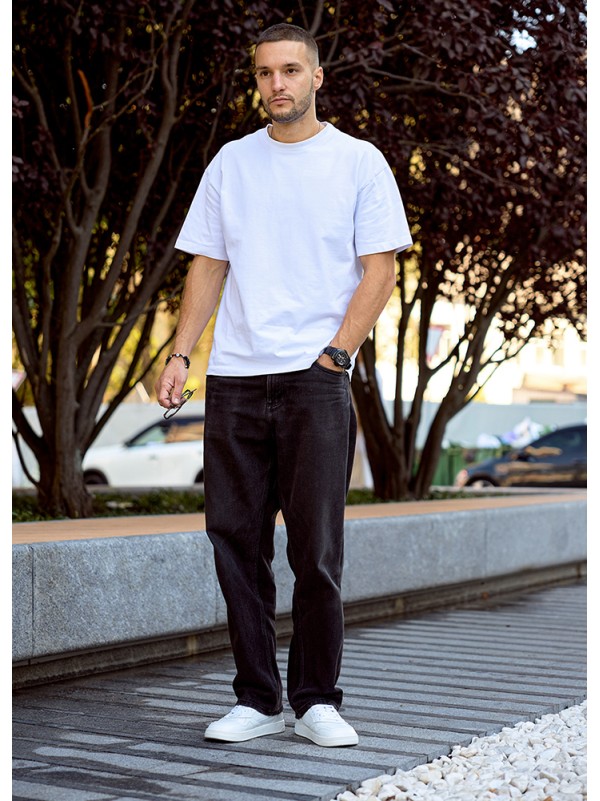 Шкіряні чоловічі кросівки білого кольору 35547