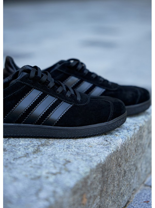 Чоловічі кеди з натуральної замші чорного кольору 35549