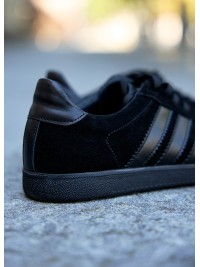 Чоловічі кеди з натуральної замші чорного кольору 35549