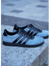 Чоловічі кеди з натуральної замші сірого кольору 35550