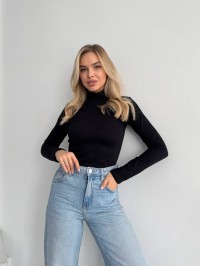 Жіночий теплий гольф чорного кольору 35577