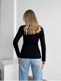 Жіночий теплий гольф чорного кольору 35577